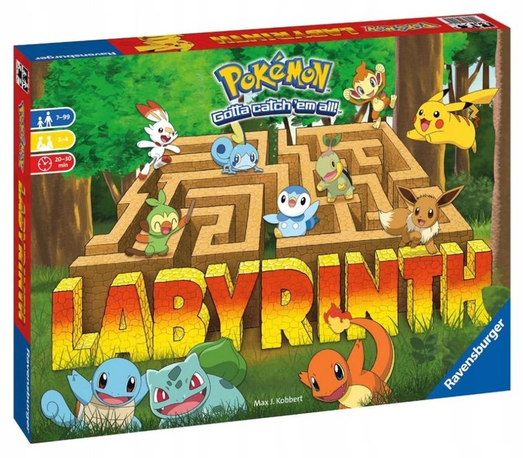 Ravensburger, Labyrinth Pokemon, gra familijna