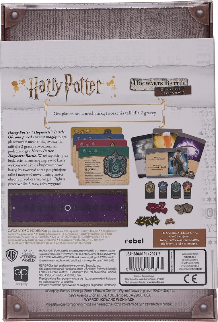 Rebel, Harry Potter: Hogwarts Battle - Obrona przed czarną magią, gra karciana dla 2 osób