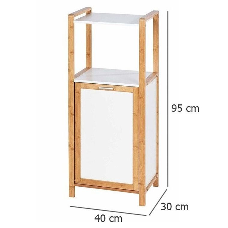 Regał z półką i koszem na pranie, Finja
