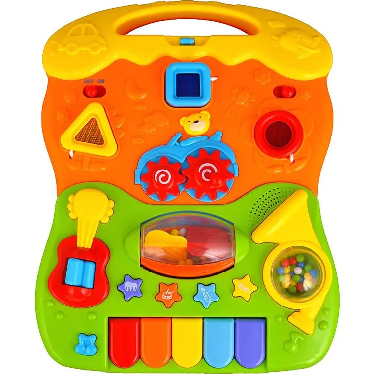 Ricokids, chodzik edukacyjny z muzyką 2w1, biały