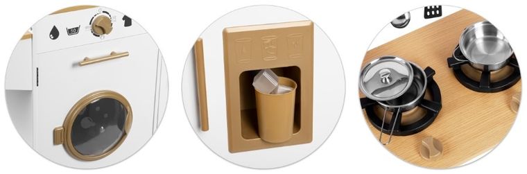 Ricokids, drewniana kuchnia z akcesoriami