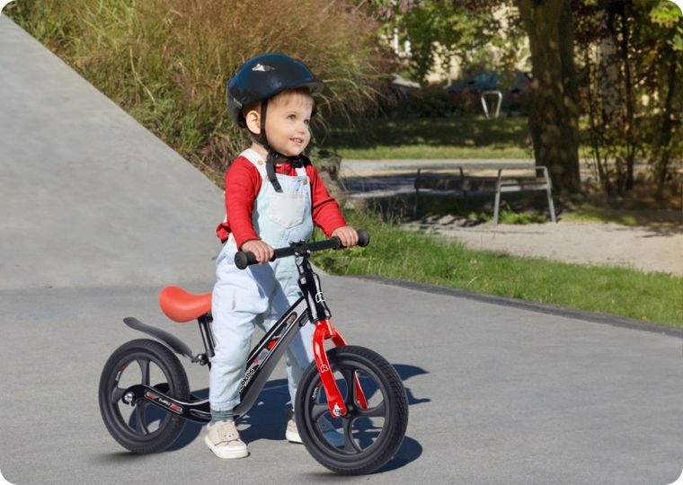 Ricokids, Funnu, rowerek biegowy dla dzieci, czarny