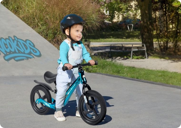 Ricokids, Funnu, rowerek biegowy dla dzieci, niebieski