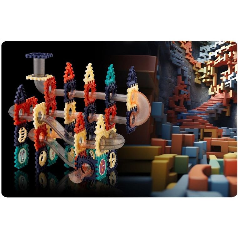 Ricokids, klocki konstrukcyjne ze zjeżdżalnią, 110 elementów