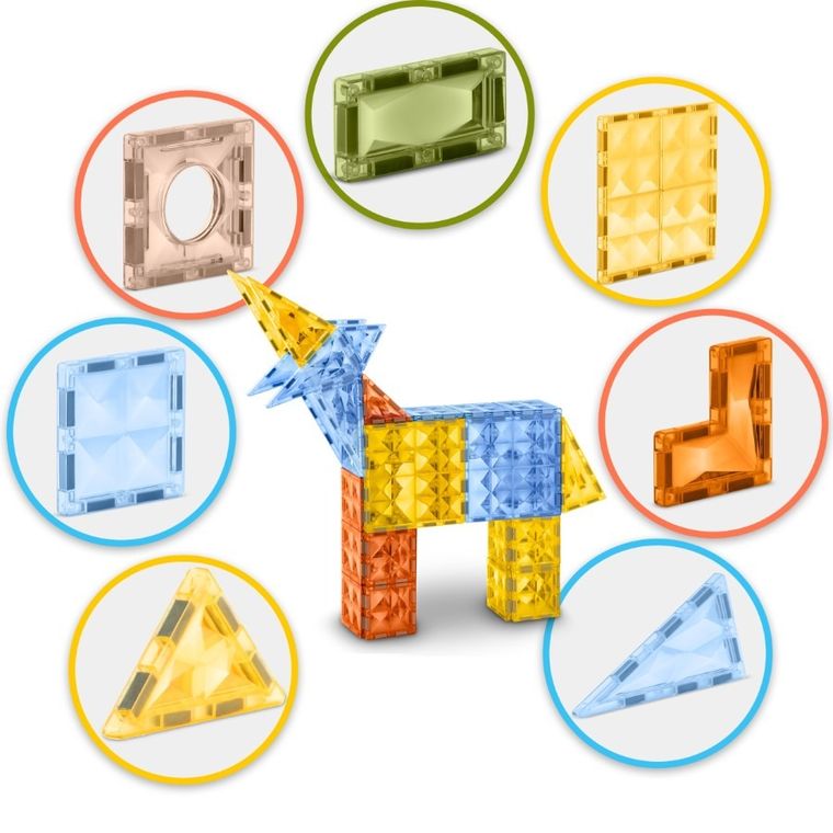 Ricokids, klocki magnetyczne, 78 elementów