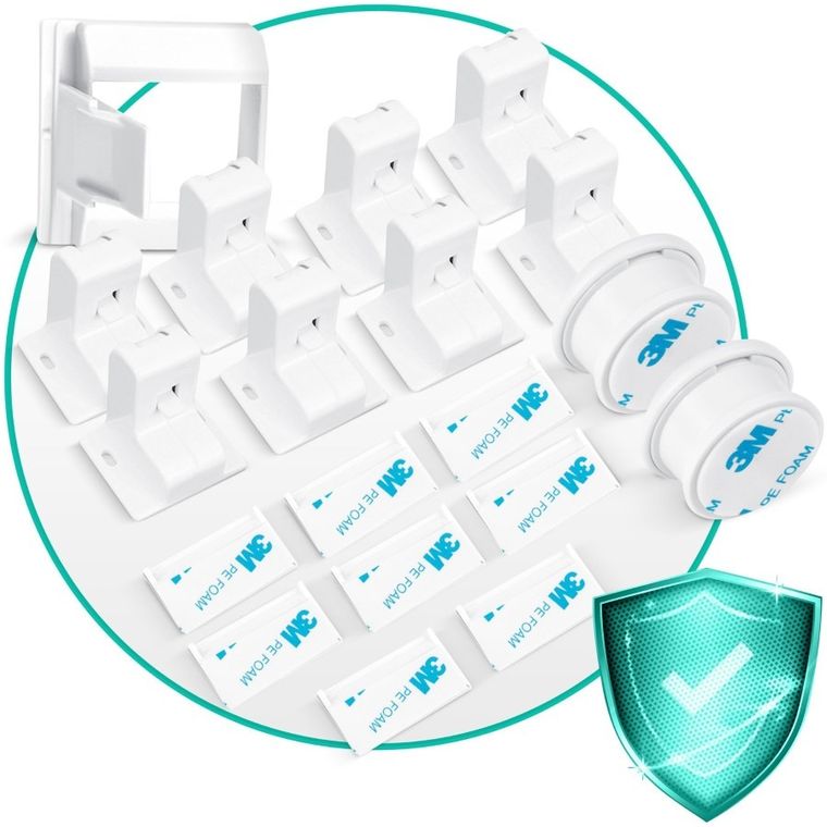 Ricokids, magnetyczne zabezpieczenie szafek, 8 szt.