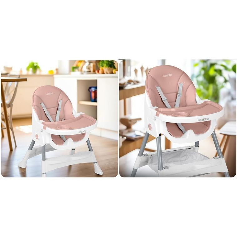 Ricokids, Mani, krzesełko do karmienia, różowe