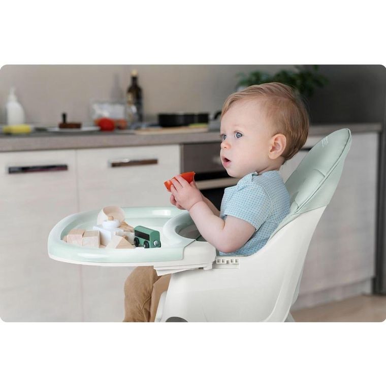 Ricokids, Milo, krzesełko do karmienia ze stolikiem, zielone