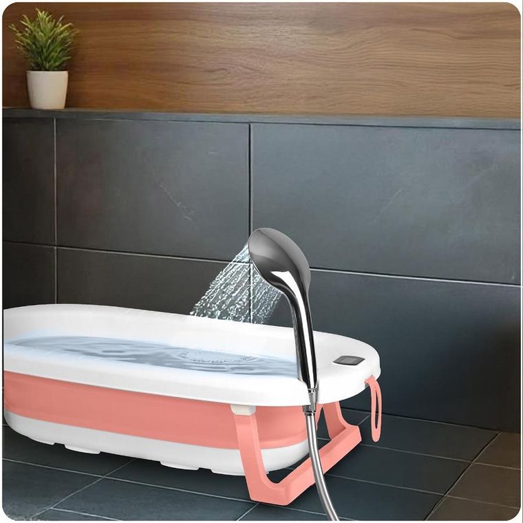 Ricokids, RK-287, wanienka składana z termometrem i wkładką, biało-różowa