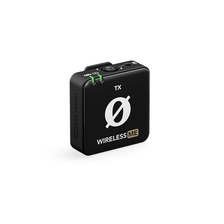Rode, Wireless ME Dual, kompaktowy bezprzewodowy system mikrofonowy z dwoma nadajnikami do nagrywania dwukanałowego, czarny