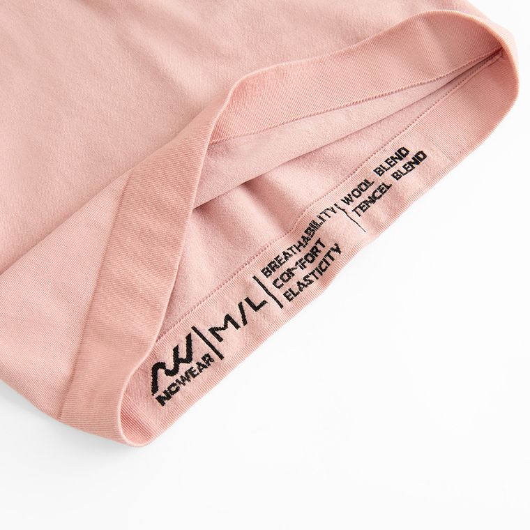 Różowa bluzka termoaktywna z domieszką wełny NOWEAR