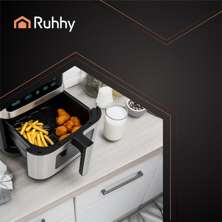 Ruhhy, frytkownica beztłuszczowa, airfryer, 8l