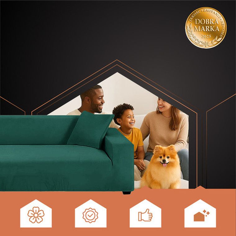 Ruhhy, pokrowiec na kanapę, zielony, 145-185 cm