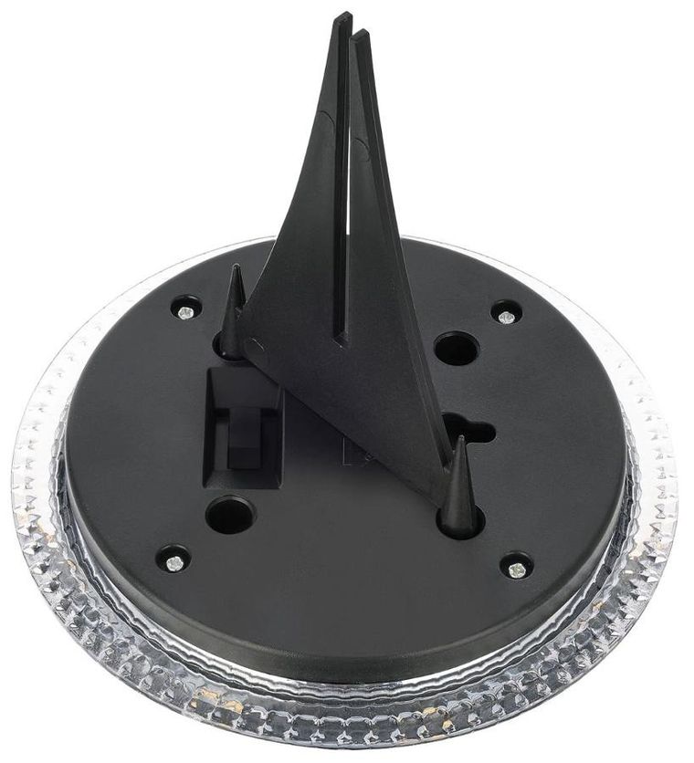 Saska Garden, lampy solarne dyskowe do wbicia w grunt lub montażu na ścianie, 2 szt.