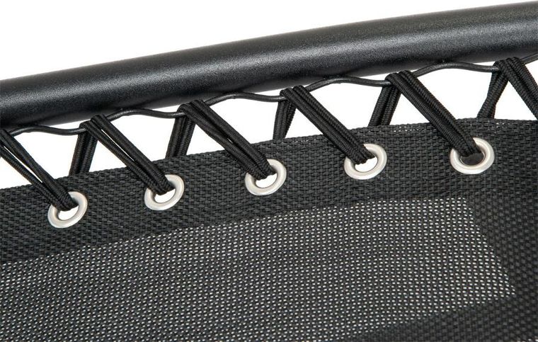 Saska Garden, składany leżak ogrodowy, czarny, 175-52/65-107 cm