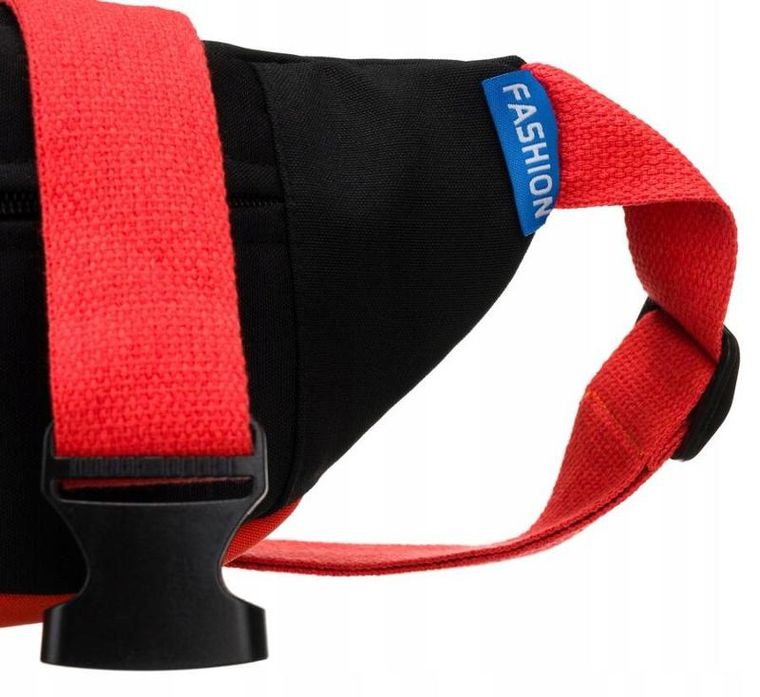 Saszetka na biodro, nerka, czarna, Rovicky