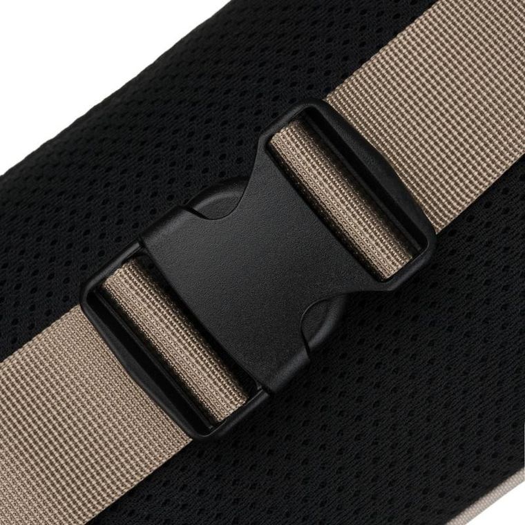 Saszetka na biodro, nerka, jasnoszara, Peterson