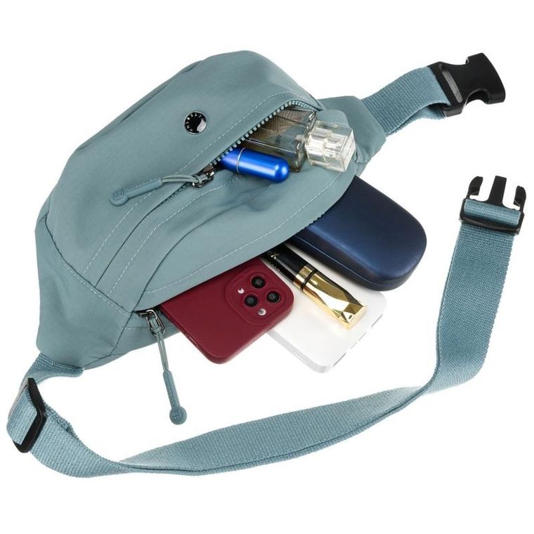 Saszetka na biodro, nerka, niebieska, Peterson