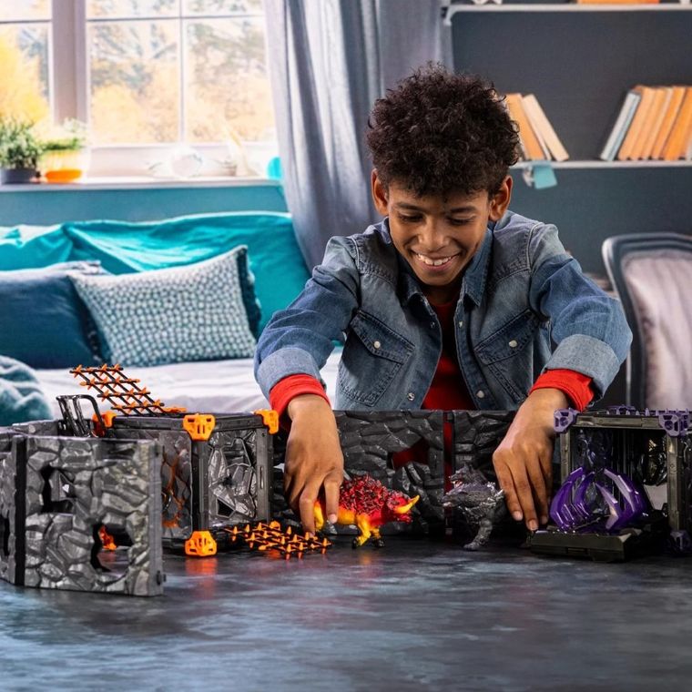 Schleich, Eldrador Creatures, Battle Cave Arena: Lawa kontra Cień, zestaw, 42673