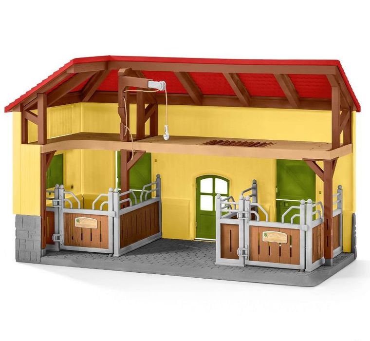 Schleich, Farm World, Końska stajnia, zestaw, 42485