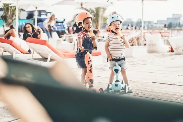 Scoot & Ride, Highwaykick 1, jeździk i hulajnoga 2w1, Blueberry