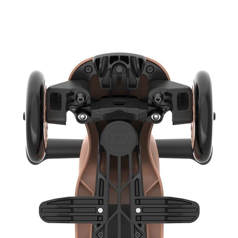 Scoot & Ride, Highwaykick 1, Push and Go, jeździk i hulajnoga z rączką do prowadzenia 2w1, Mocha