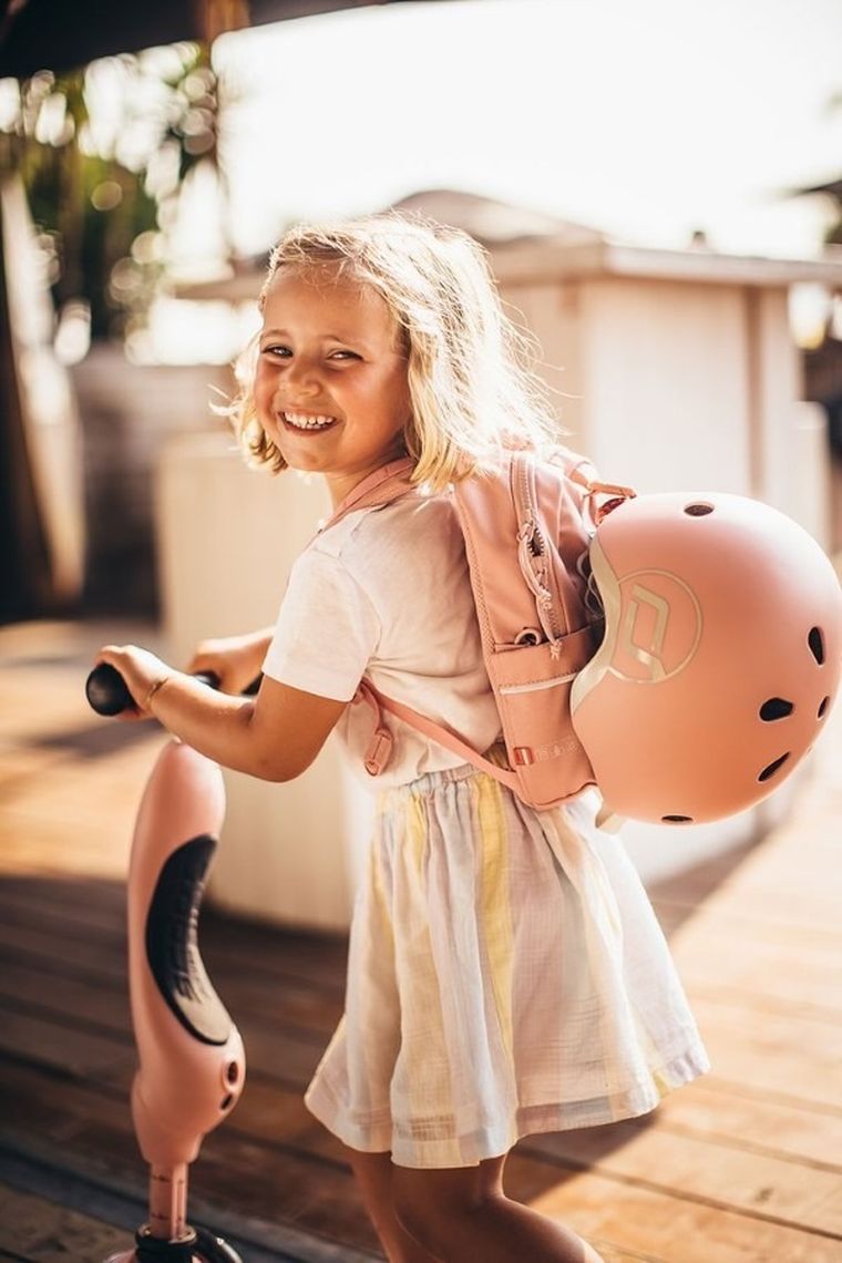Scoot & Ride, plecak na hulajnogę, Rose, 8l