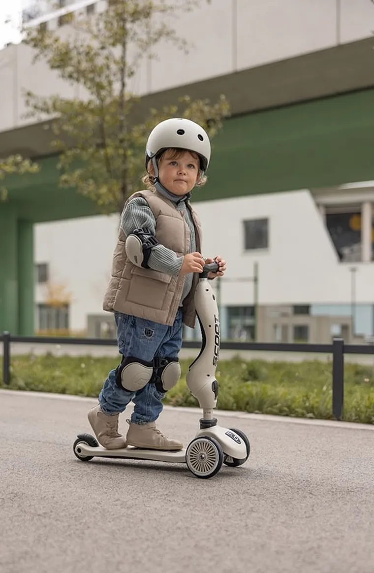 Scoot & Ride, zestaw ochraniaczy dla dzieci, Ash, rozmiar XXS