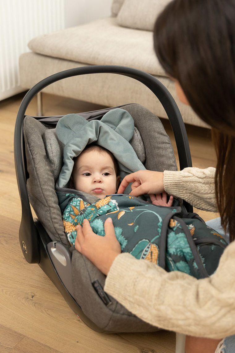 Sensillo, Velvet, Paradise, otulacz do fotelika, szmaragdowy