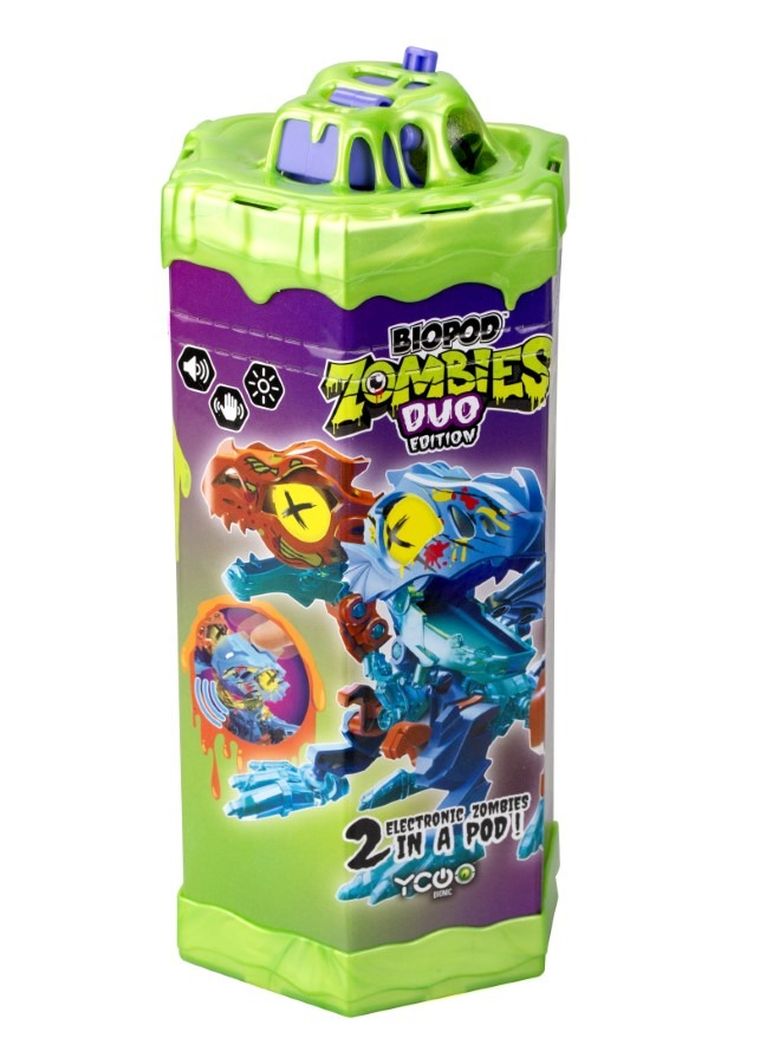 Silverlit, Biopod, Electronic Zombie Duo, dinozaur do składania w kapsule