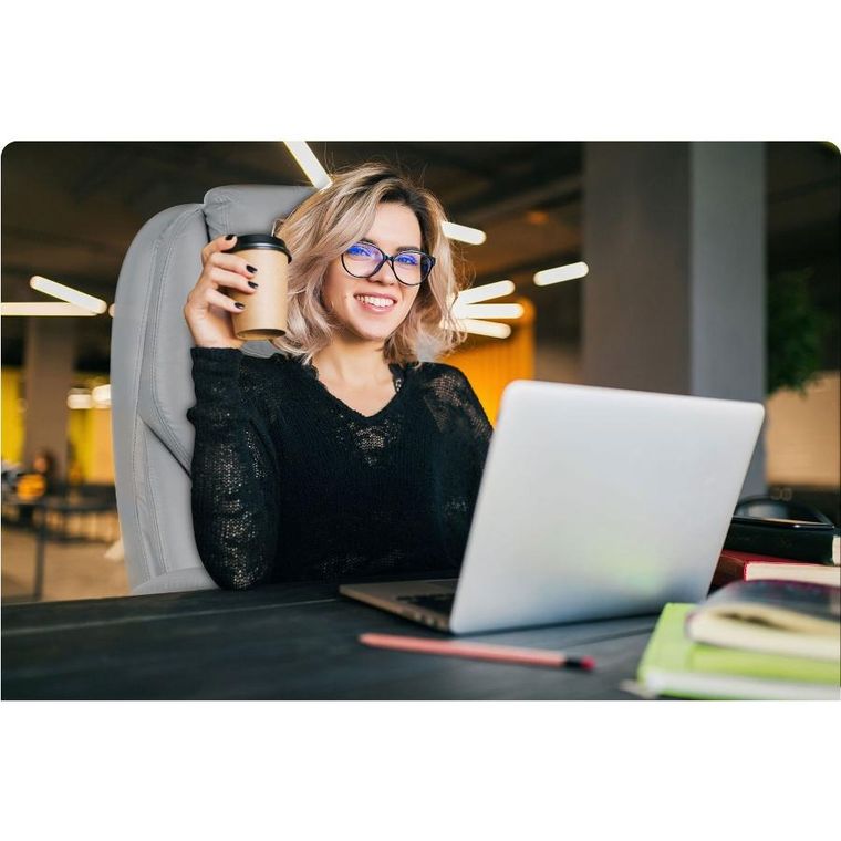 Sofotel, Batory, fotel biurowy, jasno szary