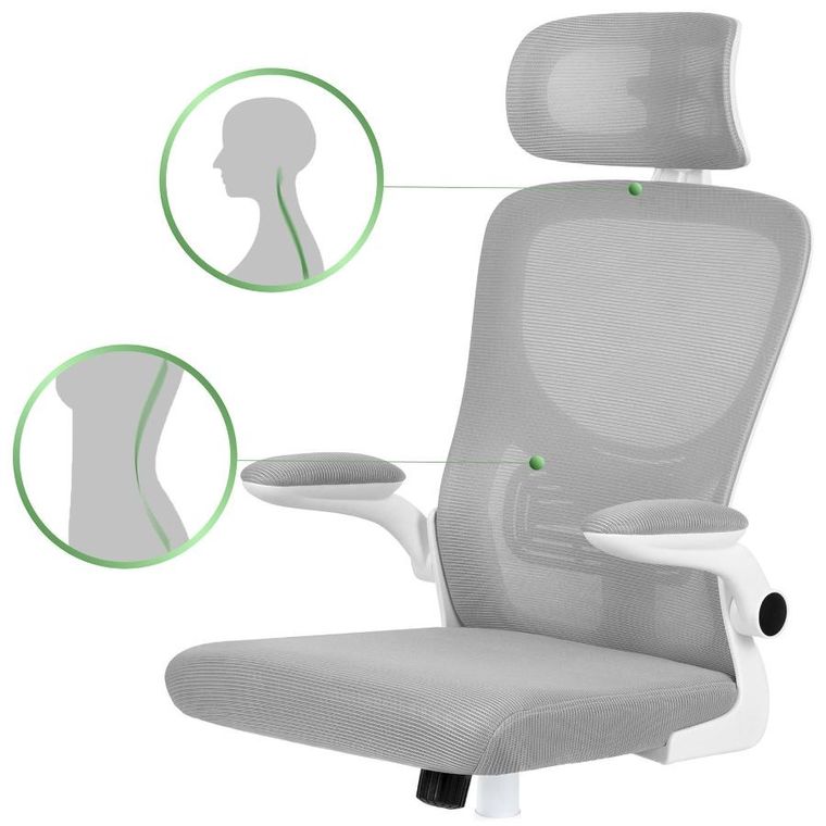 Sofotel, Brass, fotel biurowy, szary