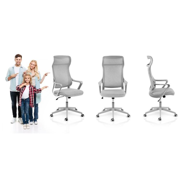 Sofotel, Labi, fotel biurowy, szary