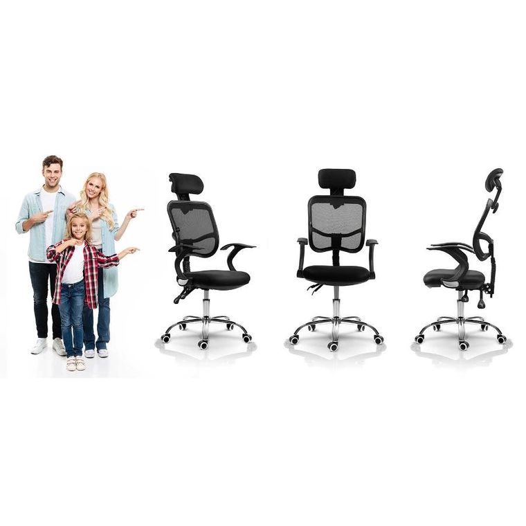 Sofotel, Ryga, fotel biurowy, czarny