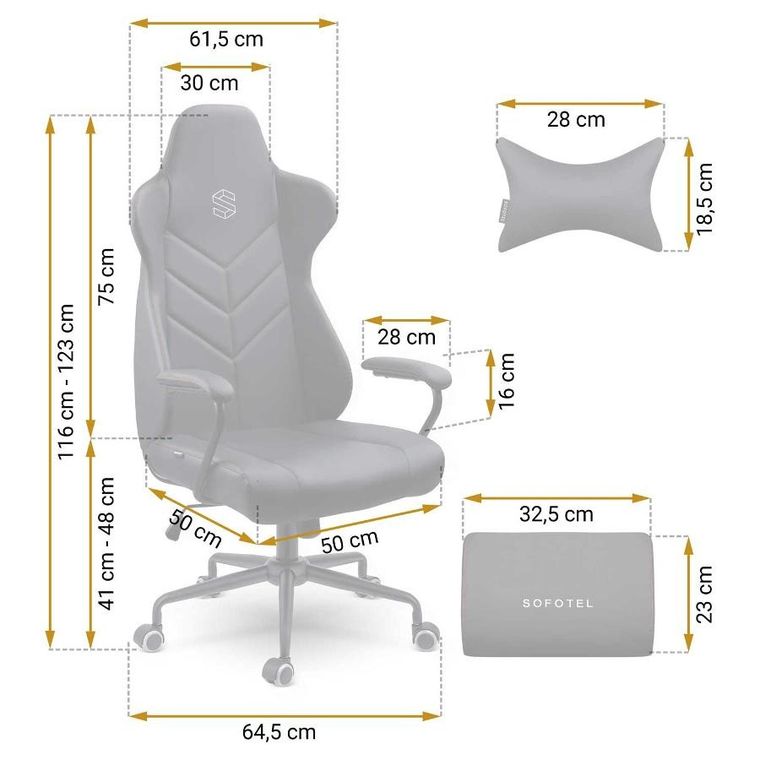 Sofotel, Werona, fotel biurowy, czarny