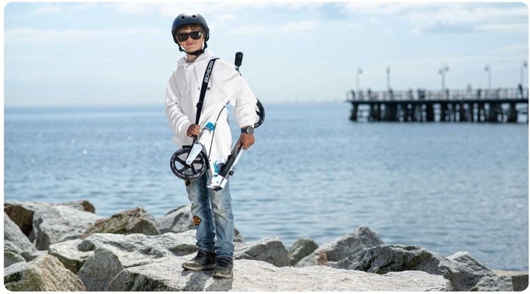 Soke, City, hulajnoga miejska, składana, biała