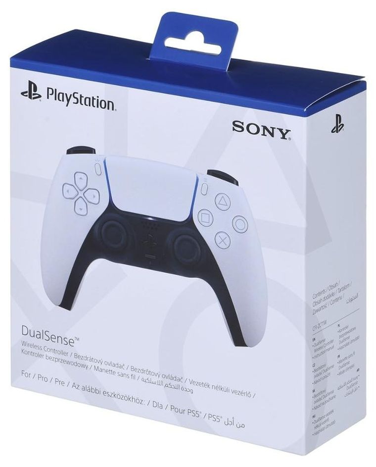 Sony, DualSense, kontroler bezprzewodowy, PS5, biały