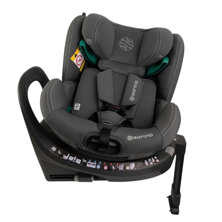 Sorino, Aurora, fotelik samochodowy z bazą, 360°, grey, 40-150 cm