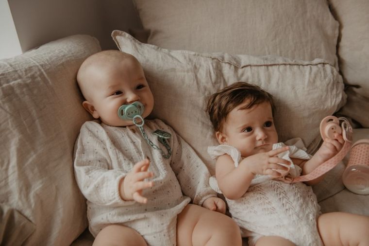 Suavinex, Premium, Bonhomia, Sowa, klips do smoczka, beż