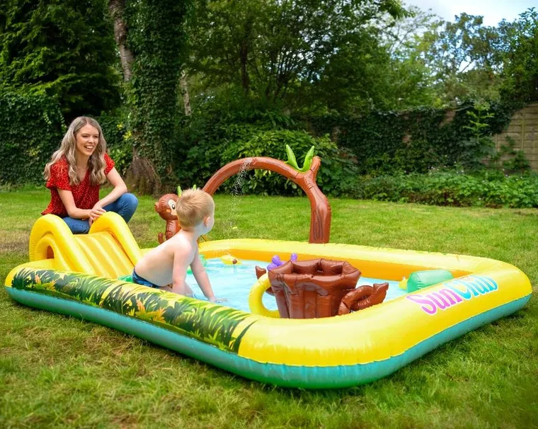 Sun Club, plac zabaw, basen dmuchany, zwierzątka, 214-167 cm