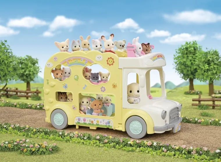 Sylvanian Families, Kolorowy Autobus, rozkładany pojazd, 5744