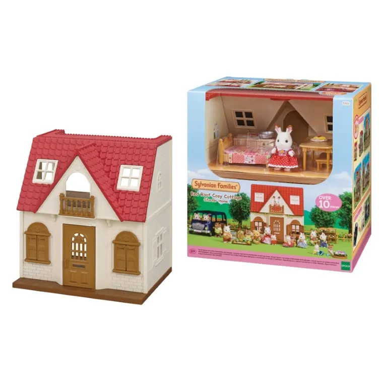Sylvanian Families, Przytulny domek wiejski, zestaw startowy z figurką, 5242/5303