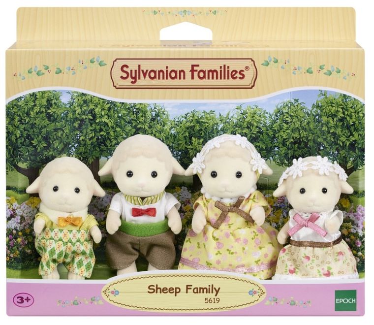 Sylvanian Families, rodzina owieczek, zestaw figurek, 5619