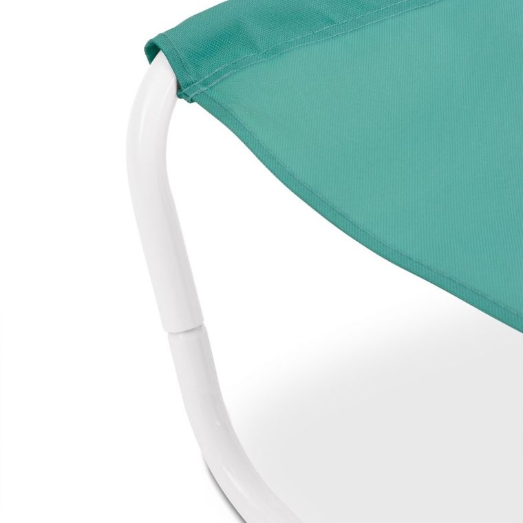 Tadar, leżak ogrodowy, składany, turkus