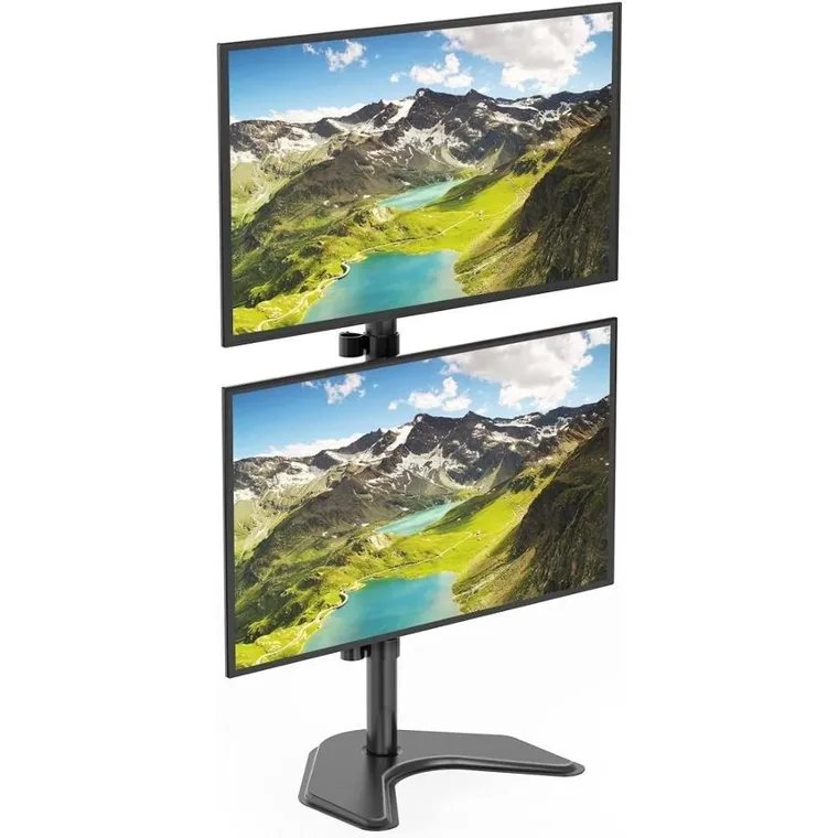 Techly, podstawa pod dwa monitory, biurkowa, pionowa, 13-27", LCD, 10 kg