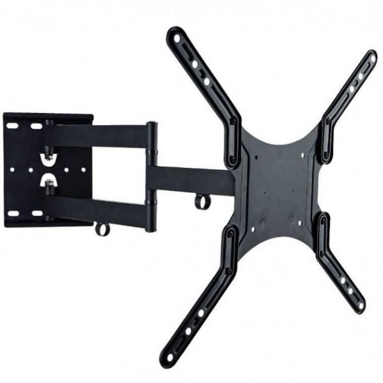 Techly, uchwyt ścienny, LCD/LED, 23-55", podwójne ramię, 45 kg, czarny