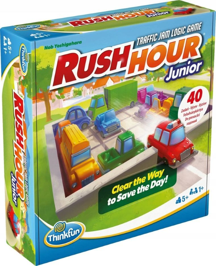 ThinkFun, Rush Hour Junior, Auta na parkingu, łamigłówka