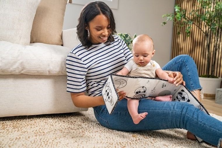 Tiny Love, Décor, książeczka interaktywna, dwustronna, czarno-biała