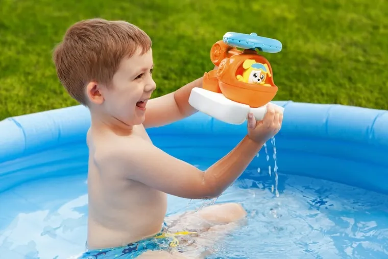 Tomy, Toomies, Chlapiący helikopter do wanny, zabawka do kąpieli