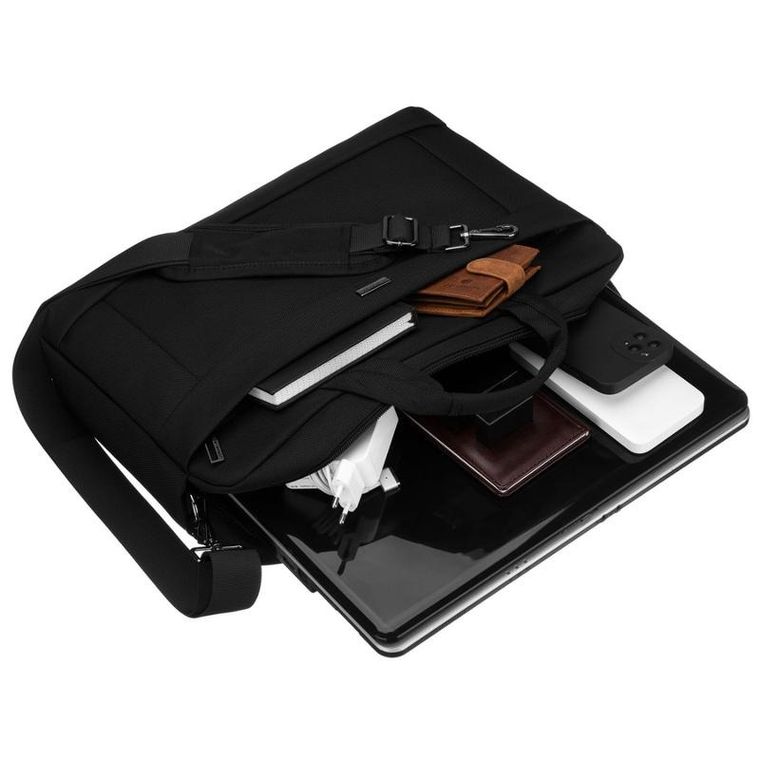 Torba na laptopa, czarna, Peterson